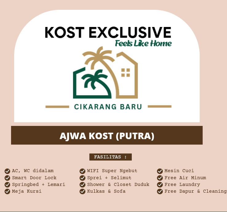 ajwa kos putra jababeka cikarang baru
